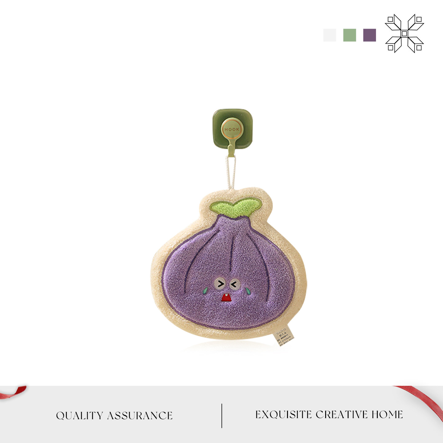 Auramoon.Veinlets.厨房擦手巾卡通蔬菜挂式加厚珊瑚绒吸水丨细脉,家庭/个人清洁工具,厨房擦手巾,淘宝优惠券,粉丝福利购,淘宝优惠卷