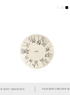 MOLA.Informed.盘子圆盘蛋糕盘甜品盘点心盘陶瓷盘小瓷盘 | 知情