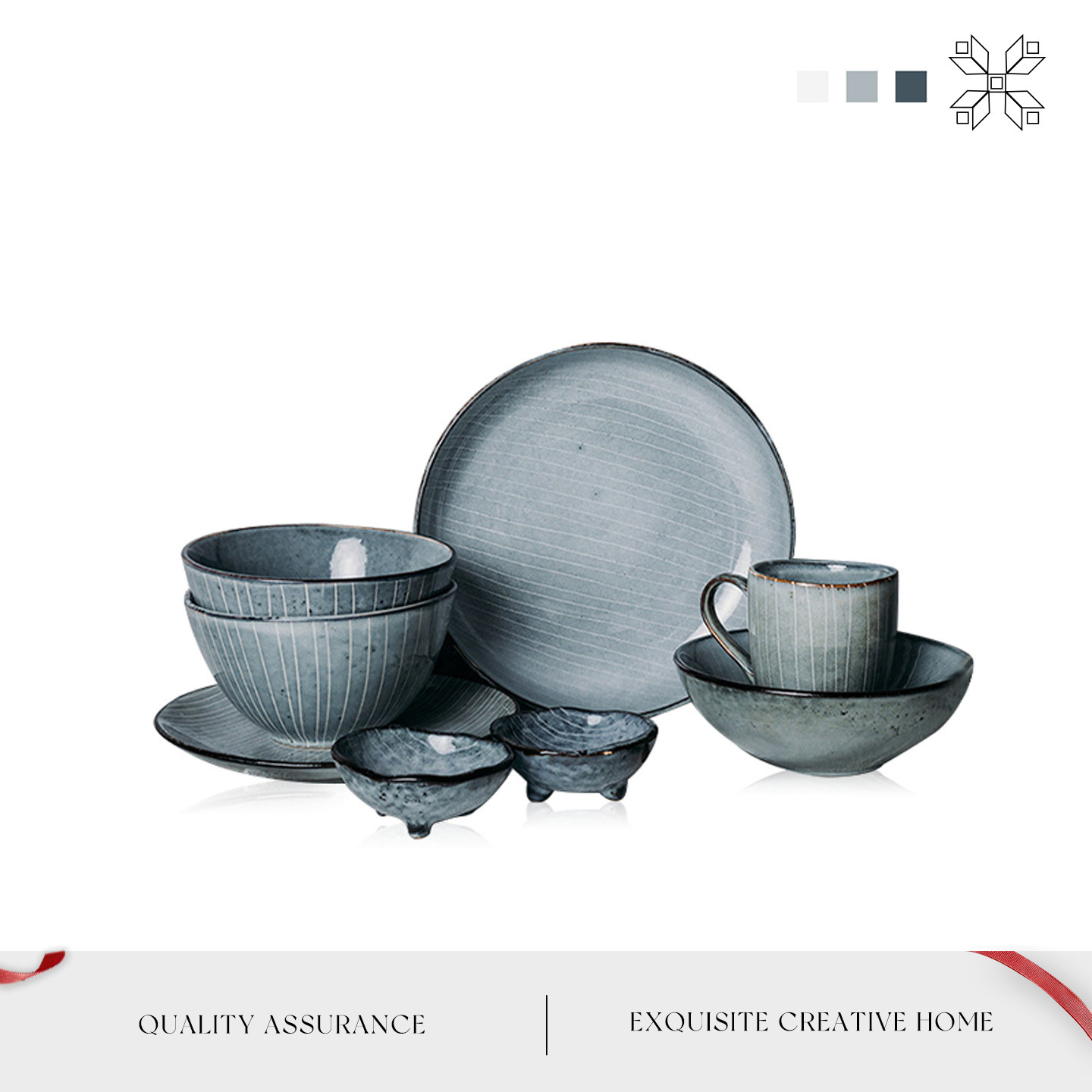 Mintrain英国餐具日式陶瓷碗碟套装乔迁创意碗盘送礼礼盒 | 青玄