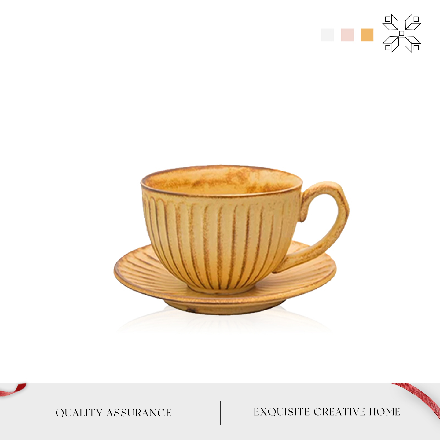 MOLA日式粗陶咖啡杯家用杯子套装