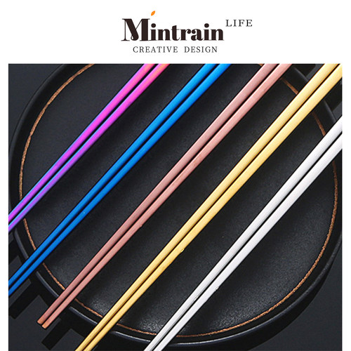 Mintrain通用筷子金色镀佳品创意