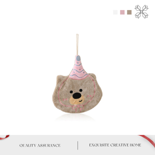 MOLA.Part.厨房擦手巾家用卫生间厨房珊瑚绒双层加厚毛巾 韵部