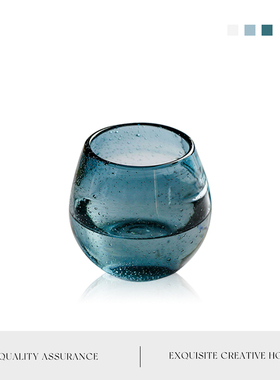 MOLA.leng.杯具耐热玻璃杯子家用纯手作威士忌杯轻奢烈酒杯丨冷翠