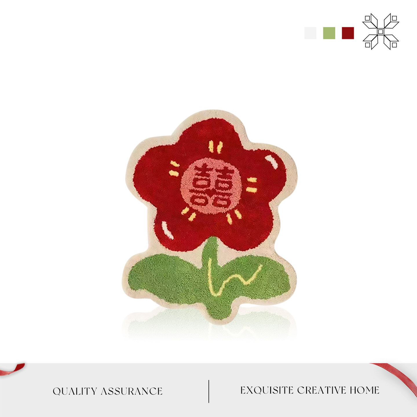 婚房喜庆新婚入户仿羊绒地毯MOLA