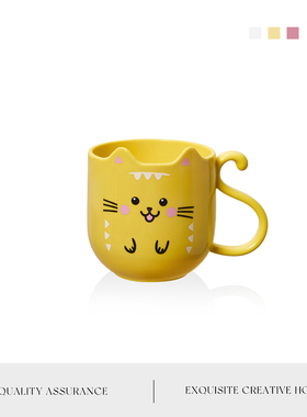 Auramoon.Fog.漱口杯儿童可爱卡通漱口杯小猫咪卫生间牙杯 | 带雾