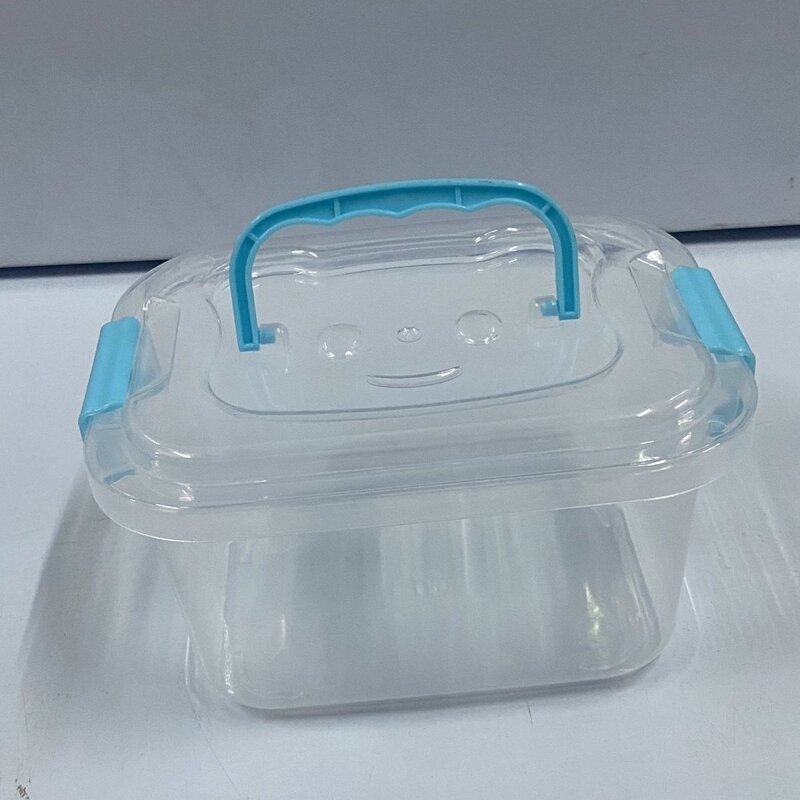 多功能加厚透明收纳箱带盖手提玩具药品零碎物品整理收纳养鱼仓鼠