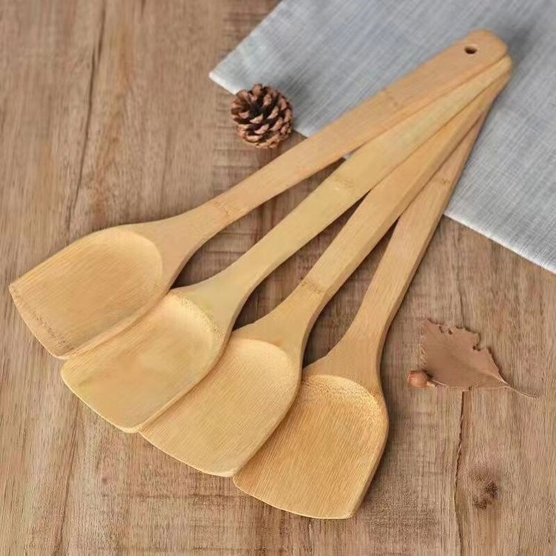 竹铲子不粘锅专用无漆竹制家用铲子竹饭勺炒菜锅铲竹子竹铲加长款