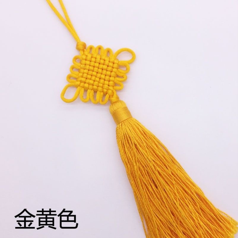 绿色中国结小号挂件diy配件流苏中国结蓝色车载装饰中国风挂饰
