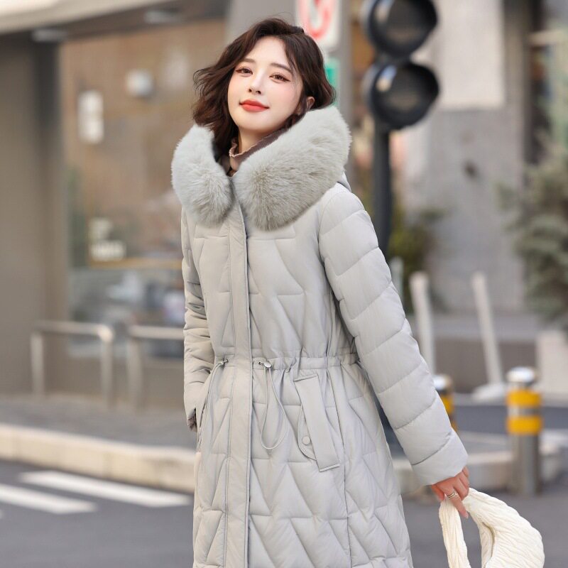 时尚棉衣女中长款收腰显瘦冬季大棉衣/棉服