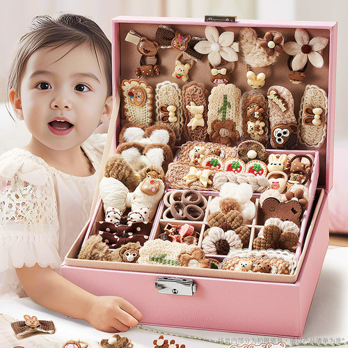 小女孩发夹首饰礼盒套装女生十岁六一儿童节礼物生日玩具头饰实用