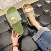 拖鞋 女夏季 室内家居家用ins潮卡通可爱浴室洗澡防滑厚底软底凉拖