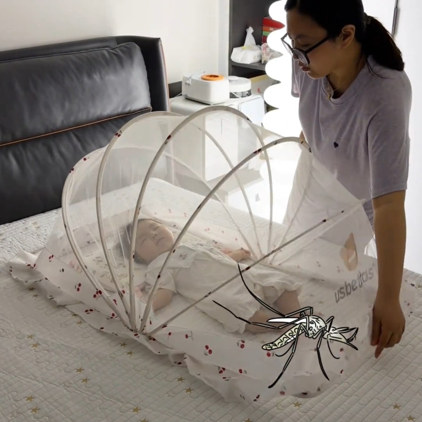 婴儿床免安装折叠便携防蚊蚊帐