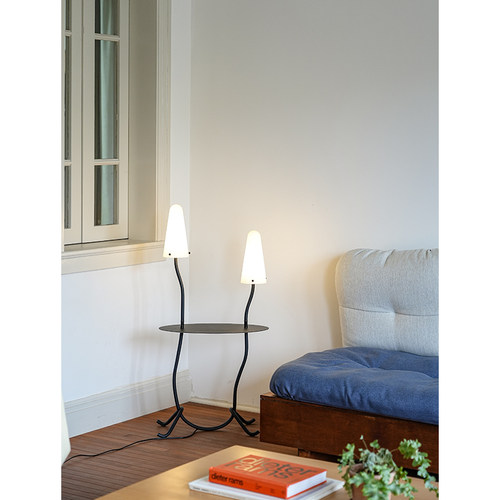 简约边几落地灯法式中古风