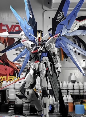 高达HG新生命运MB强袭自由MG红异端拼装模型儿童智益玩具手办机甲