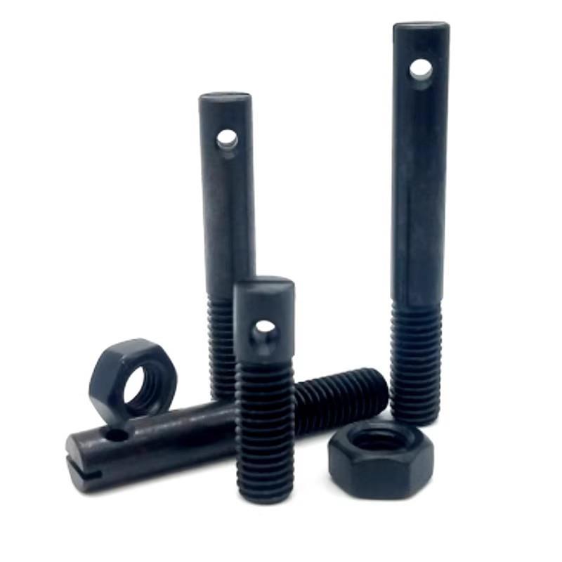 ASPO3/4/5/6/8/10/12凹槽型一字拉伸弹簧用支柱FFC01碳钢半牙螺纹