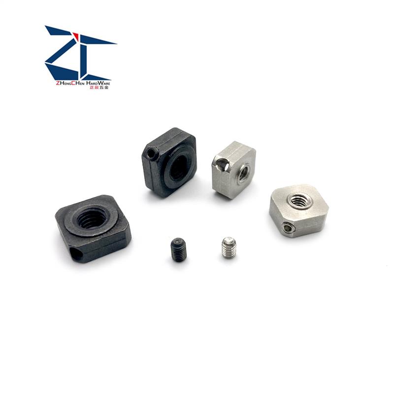 304粗牙BNGS 细牙BNRS3/4/5/4/5/6四角型防松动轴承螺帽止动螺丝