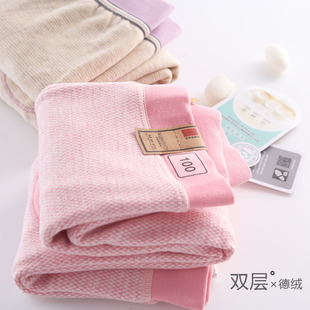 单条内穿加厚加绒秋裤 打底裤 儿童 双层女童绒裤 婴幼儿德绒保暖裤