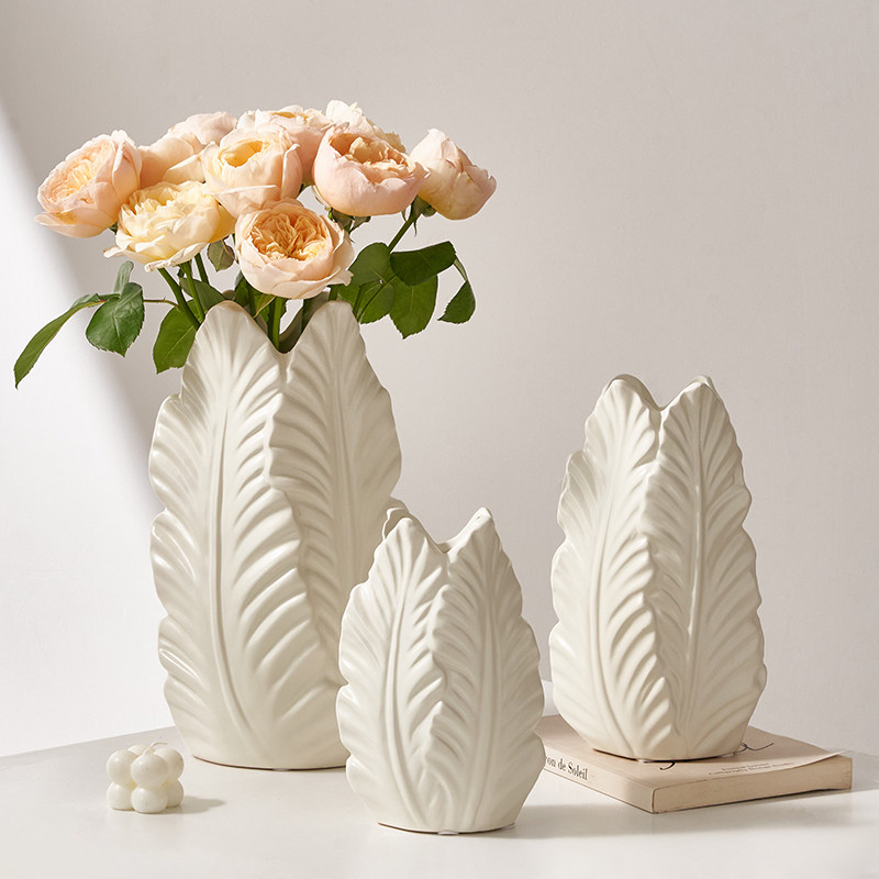 法式简约奶油风复古陶瓷花瓶艺术摆件高级感客厅装饰水养插花花器,家居饰品,花瓶,淘宝优惠券,粉丝福利购,淘宝优惠卷