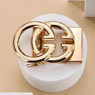 2025新款时尚合金卡扣男士配件皮带扣头自动扣奢侈品3.5CM腰带扣