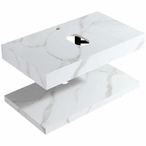 现代浴室柜岩板一体台上洗手盆台面板洗脸池洗漱台组合尺寸联系|