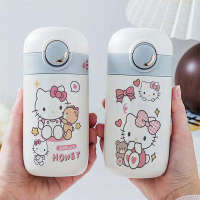 凯蒂猫迷你保温杯316便携小容量水杯女生高颜值2025新款吸管杯子