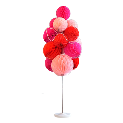 婚房装饰客厅卧室布置婚礼场景蜂窝球立柱婚庆路引套装结婚套装