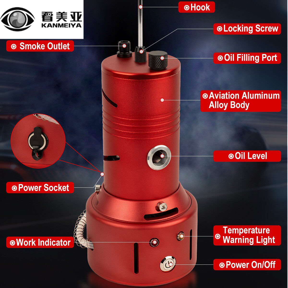 汽车烟雾泄漏检测器12v EVAP烟雾泄漏测试仪真空燃油管漏油检测器