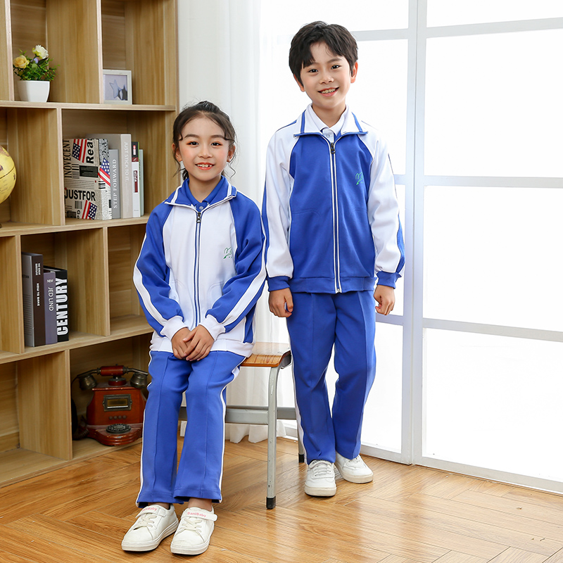 深圳小学生校服统一男女冬装加厚款纯棉秋衣套装裤子保暖加绒外套