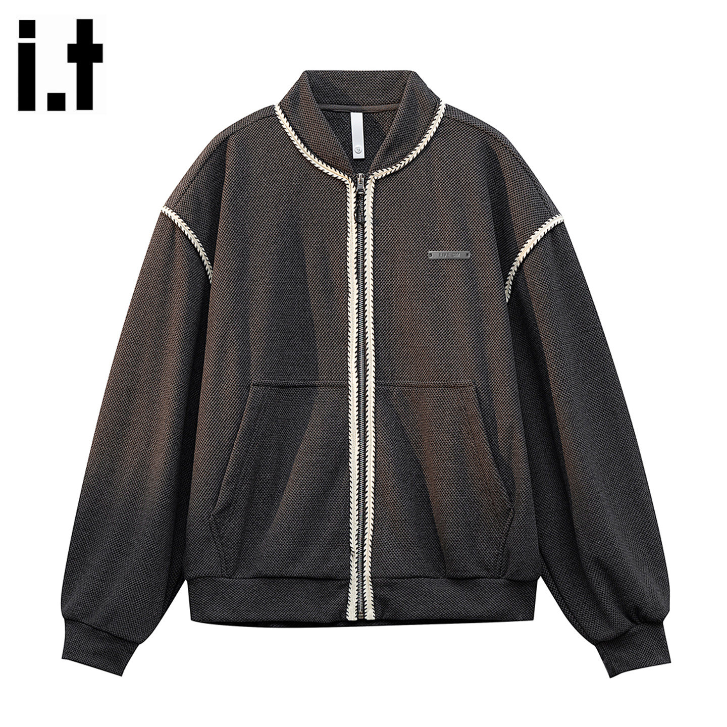 it FIVE CM美式棒球服男外套2026新款开衫男女款春秋季高级感卫衣