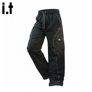 it FIVE CM工装羽绒裤男款冬季青少年外穿保暖抗寒多口袋休闲长裤
