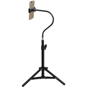 手机直播支架拍照三脚架万向软管自拍考研复试多功能录视频拍摄便携式 落地手机支撑架网红主播抖音补光灯户外