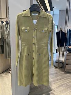 Laurèl劳芮 LWD343M01500 豆沙绿针织连衣裙