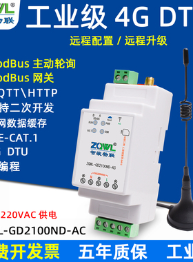 【智嵌物联】4G DTU串口服务器RS485转4G无线通讯以太网模块串口转网络通信MODBUS RTU转JSON云MQTT阿里云