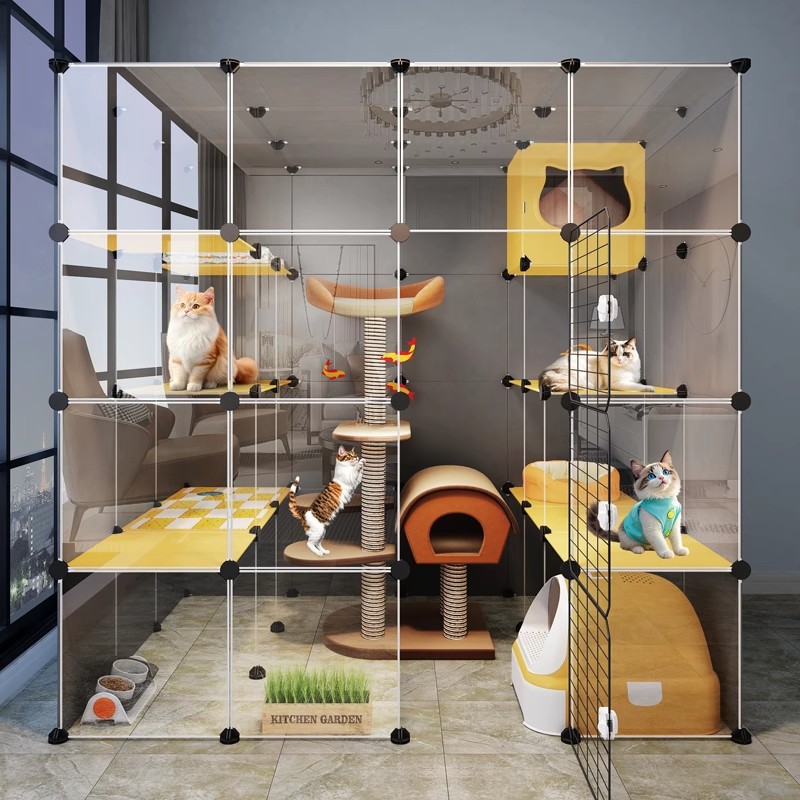 猫笼子超大自由空间缅因豪华别墅家用室内特大号猫窝猫咪屋舍猫柜