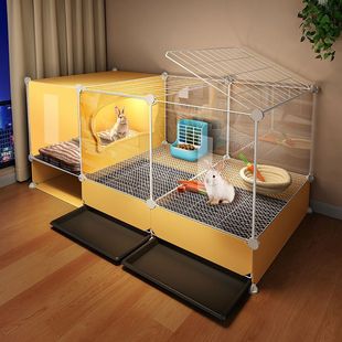 兔笼子兔子专用特大号家用室内带厕所荷兰猪侏儒兔全景兔窝兔别墅
