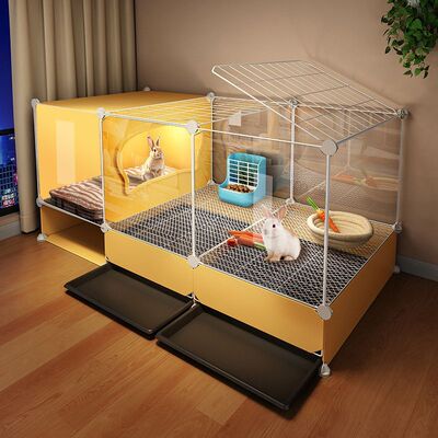 兔笼子兔子专用特大号家用室内带厕所荷兰猪侏儒兔全景兔窝兔别墅