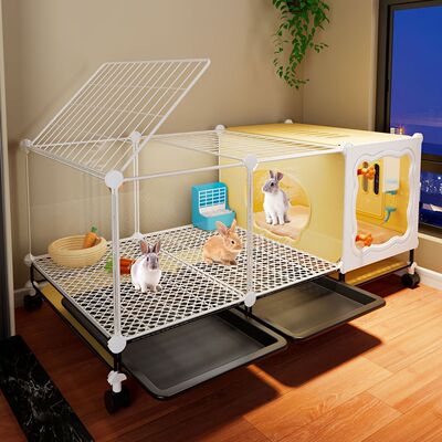 兔笼兔子专用笼子室内家用带厕所特大睡觉小窝豚鼠荷兰猪