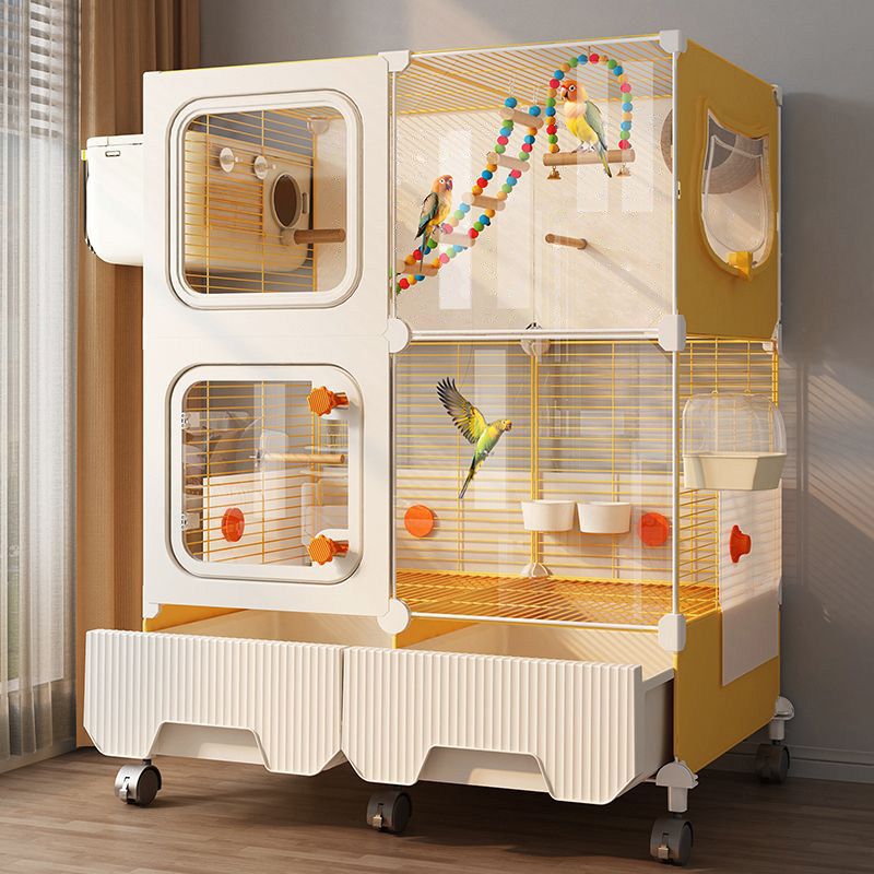 鸟笼鹦鹉专用防溅大号新型八哥玄凤虎皮小太阳家用鸟笼子豪华别墅