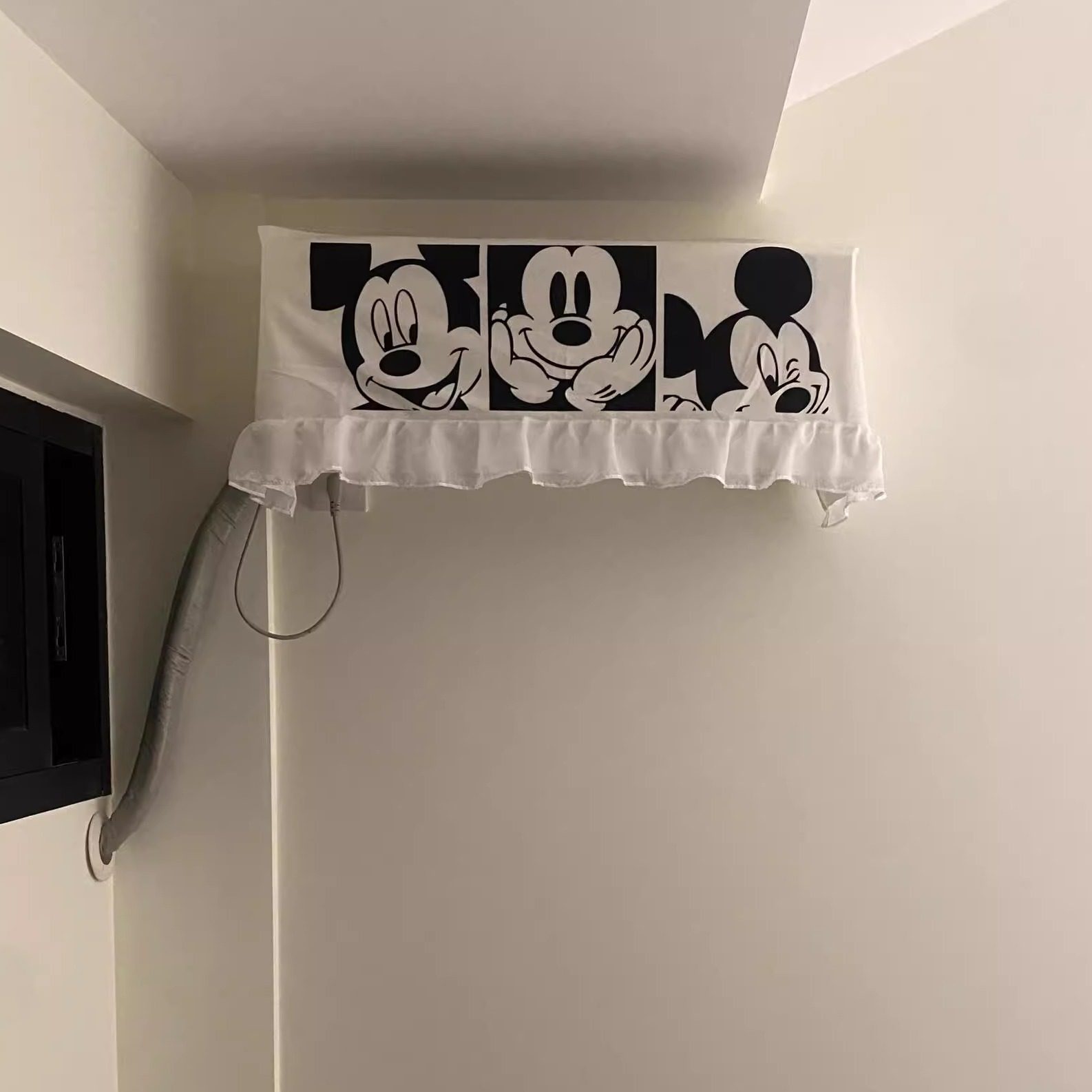 可爱米奇空调2025新款防尘罩挂机1.5匹适用于小米美的空调全包款