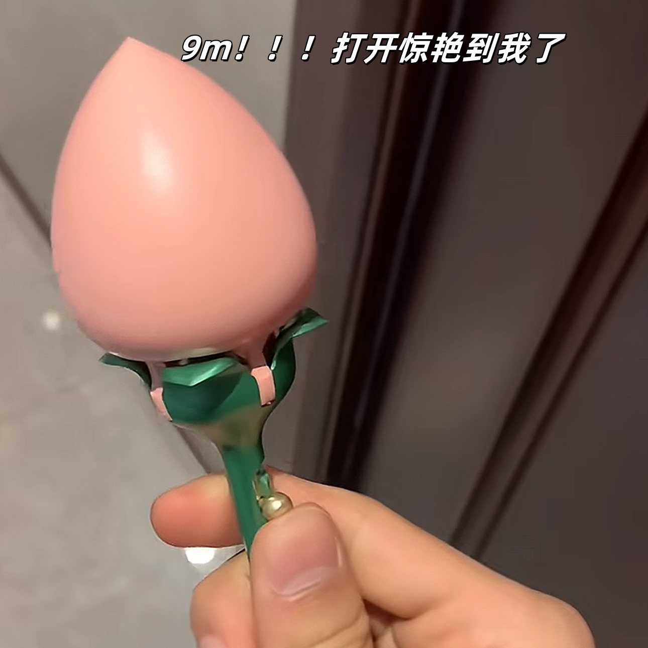 【一枝玫瑰花戒指盒】按压打开礼盒创意首饰盒情人节浪漫求婚礼物