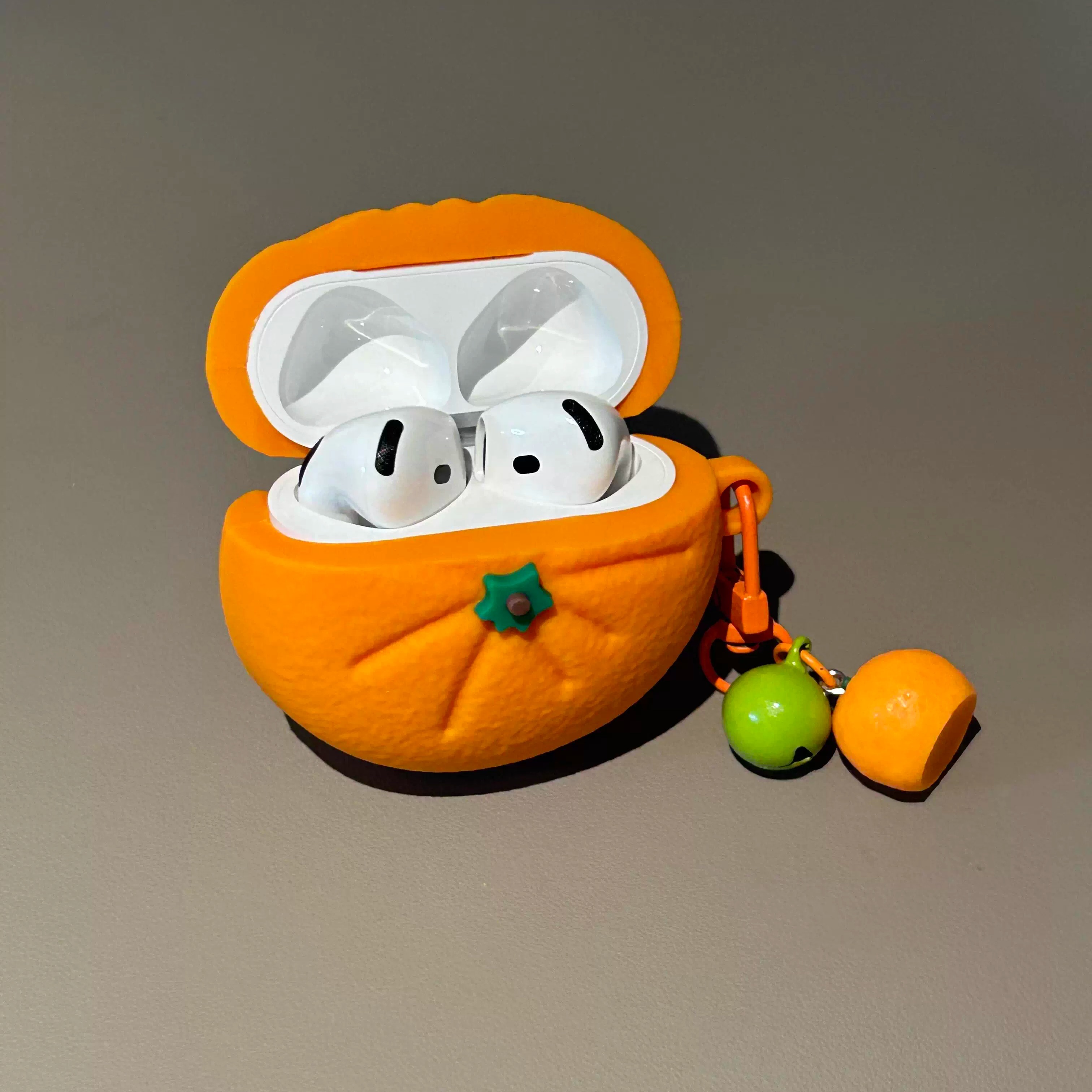 可爱的水果砂糖橘耳机保护套！