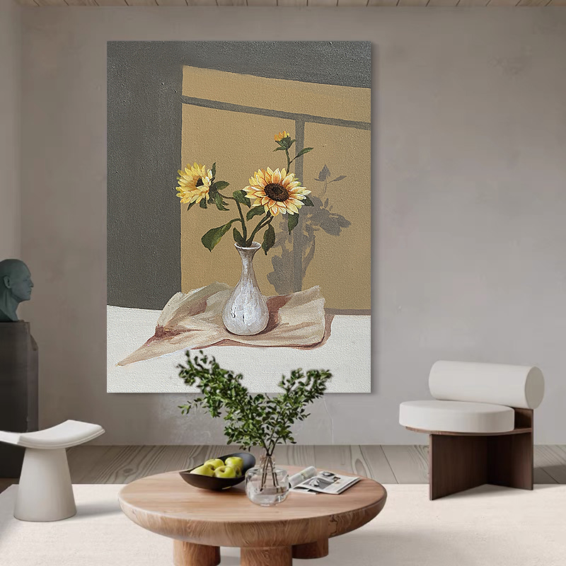 HY. ART微喷画《梵卉之歌》花卉喷绘画抽象装饰画客厅别墅玄关画图片