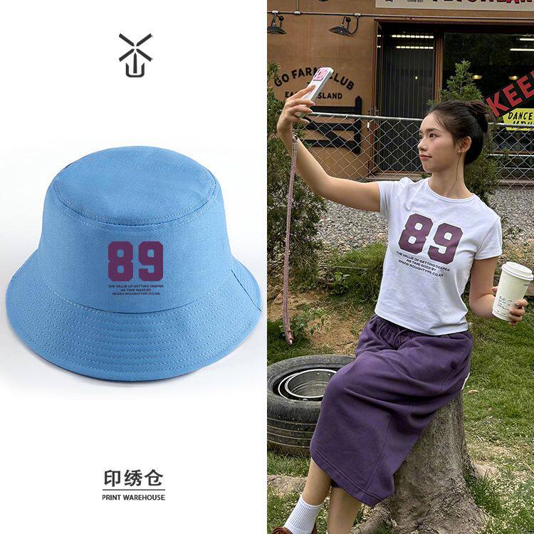 林允微博美照同款私服穿搭网红渔夫帽男女款春夏季遮阳盆帽渔夫帽