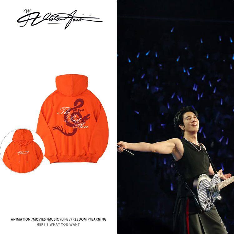 【刺绣】王力宏2025厦门演唱会周边应援连帽卫衣男女同款潮流加绒