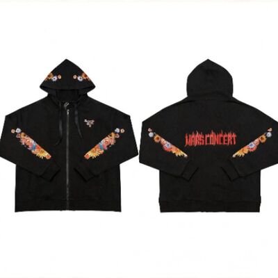 华晨宇2025巡演唱会周边连帽开衫