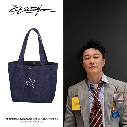 eason陈奕迅星仔应援服定制DIY牛仔布包袋子单肩手提环保袋
