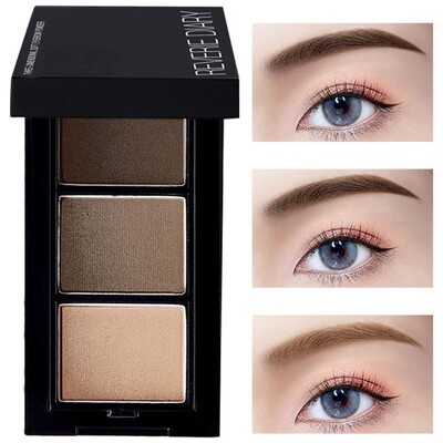 三色眉粉眼影修容一体盘便携持久防水防汗不脱色小样