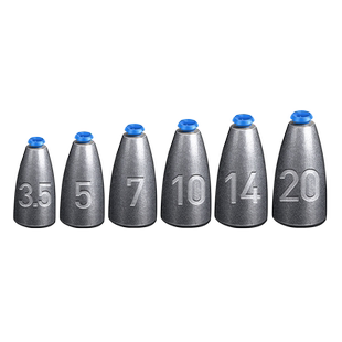 路亚子弹铅坠空心倒钓铅德州卡罗钓组专用远投防挂底钓鱼通心坠子