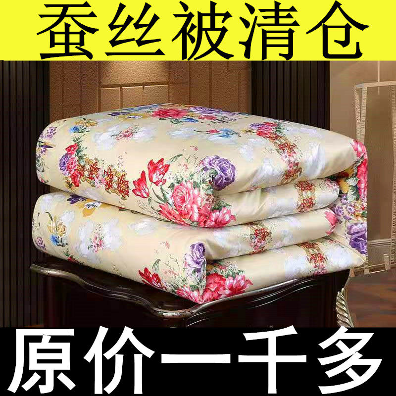 蚕丝被1a00%桑蚕丝空调被夏凉被棉被芯春秋被加厚冬被单人被褥被