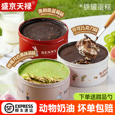 铁罐子蛋糕甜品罐装网红甜品顺丰